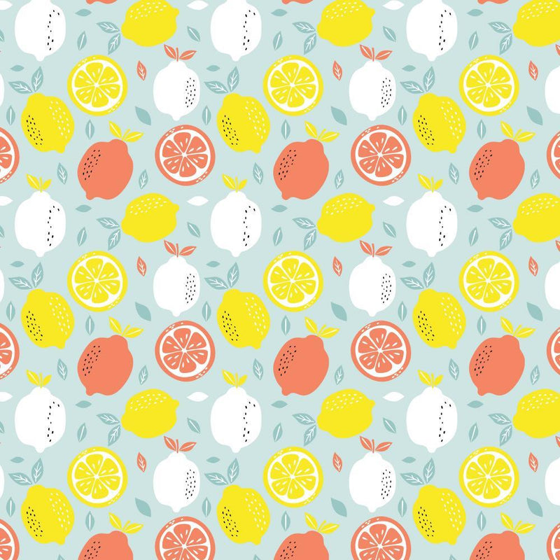 Lemon - Cotton Print - The Fabric Counter