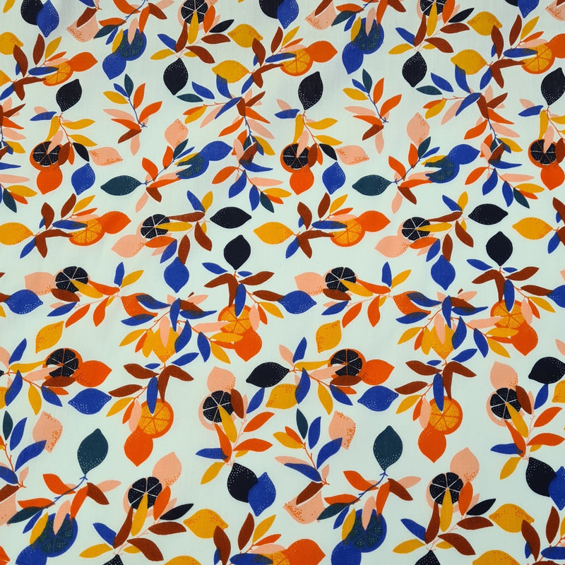 Lemon Cotton Print - The Fabric Counter
