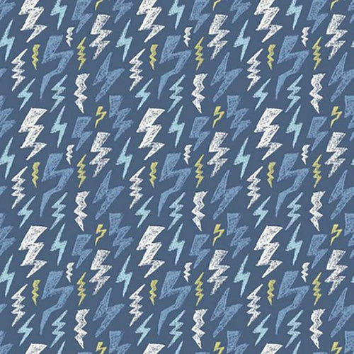 Lightening Bolt - Printed Jersey - The Fabric Counter