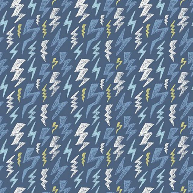 Lightening Bolt - Printed Jersey - The Fabric Counter
