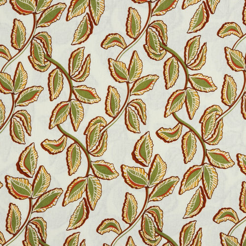 Linen Viscose Mix - Leaves - The Fabric Counter