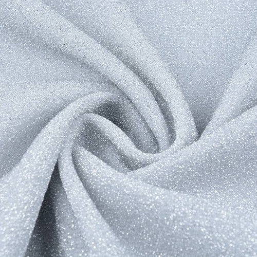 Lurex Knit - Silver - The Fabric Counter