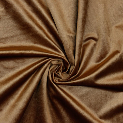 Luxury Velvet - Mocca - The Fabric Counter