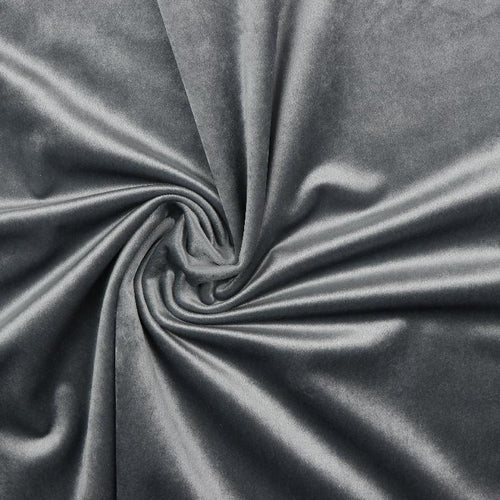 Luxury Velvet - Silver - The Fabric Counter