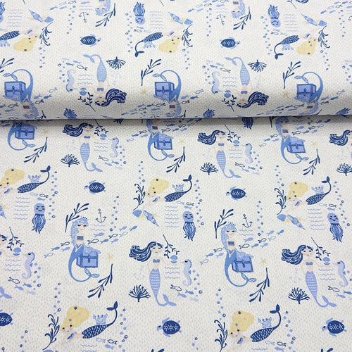 Mermaid Cotton Print - The Fabric Counter