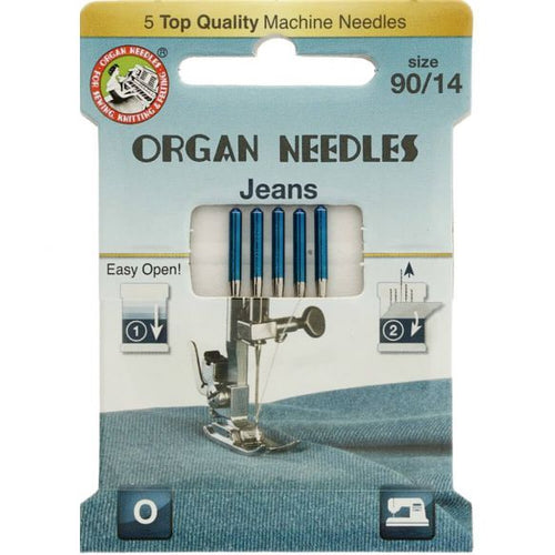 Organ Machine Needles: Jeans 90/14 - The Fabric Counter