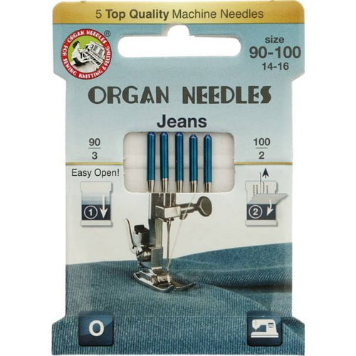 Organ Machine Needles: Jeans Assorted - The Fabric Counter