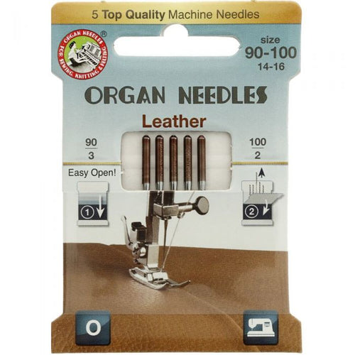Organ Machine Needles: Leather Assorted - The Fabric Counter