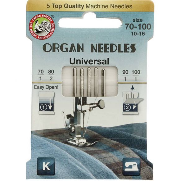 Organ Machine Needles: Universal Assorted - The Fabric Counter