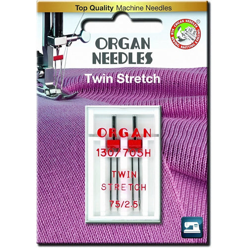Organ Sewing Machine Twin Needles STRETCH 75 / 2.5 - The Fabric Counter