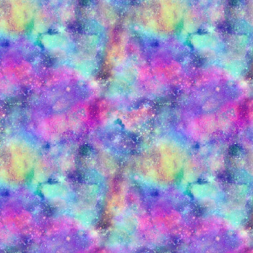 Pastel Galaxy - Digital Cotton Print - The Fabric Counter