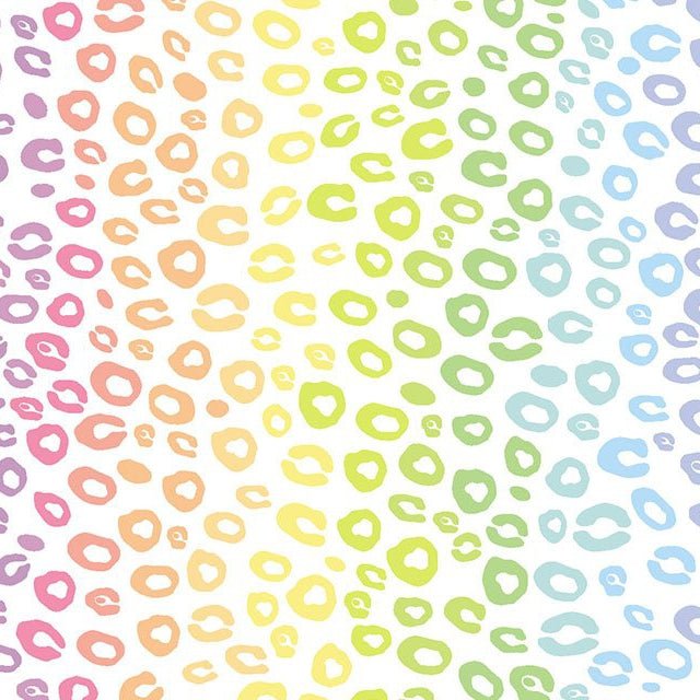 Pastel Leopard Digital Cotton Print - The Fabric Counter