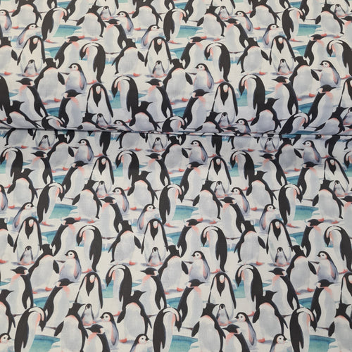 Penguin Digital Cotton Print - The Fabric Counter