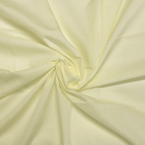 Plain Polycotton - Lemon - The Fabric Counter
