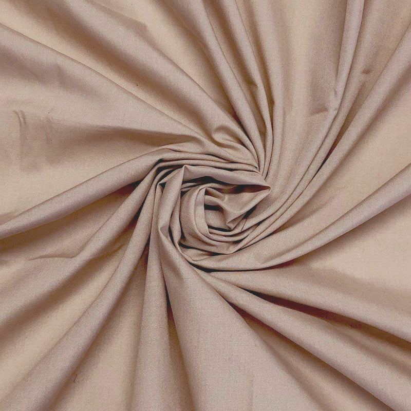 Plain Polycotton - Nude - The Fabric Counter