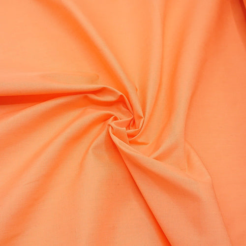 Plain Polycotton - Orange - The Fabric Counter