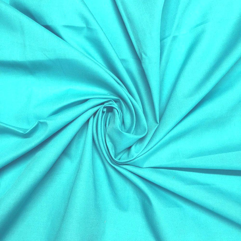 Plain Polycotton - Teal Blue - The Fabric Counter