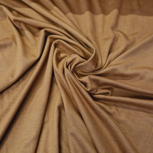 Plain Viscose Jersey - Sand - The Fabric Counter