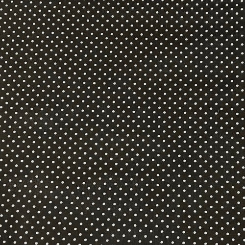 Polka Dot print Polycotton - Black - The Fabric Counter