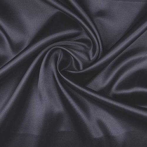 Poly Satin - Anthracite - The Fabric Counter