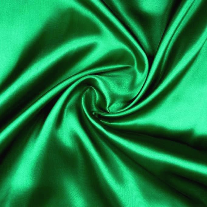 Poly Satin - Kelly Green - The Fabric Counter