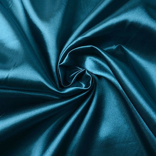 Poly Satin - Petrol - The Fabric Counter