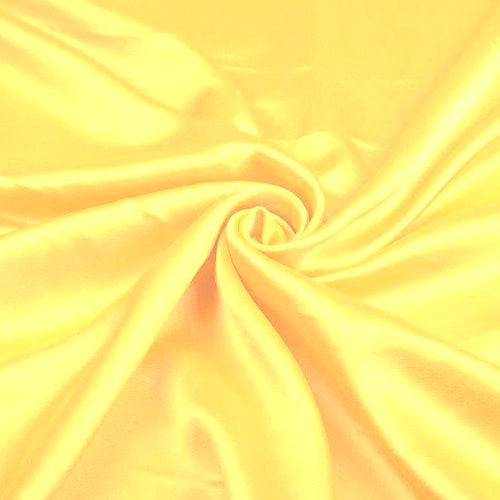 Poly Satin - Yellow - The Fabric Counter