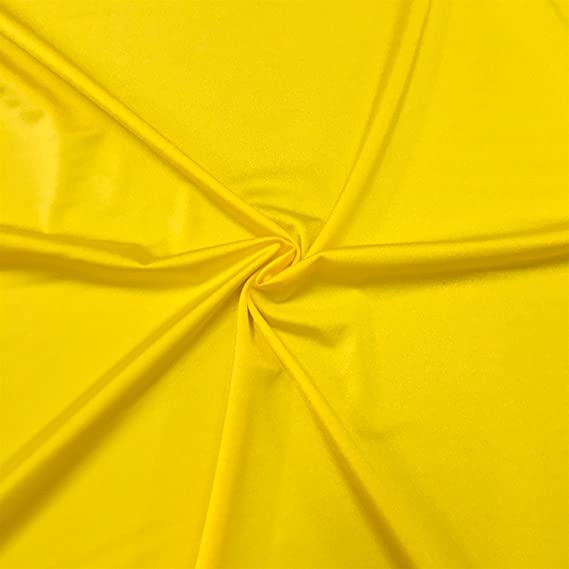 Premium Spandex Lycra - Yellow - The Fabric Counter