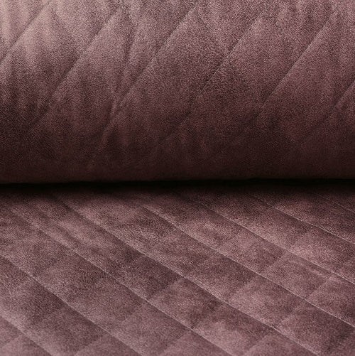 Quilted Suede - Old Pink - The Fabric Counter