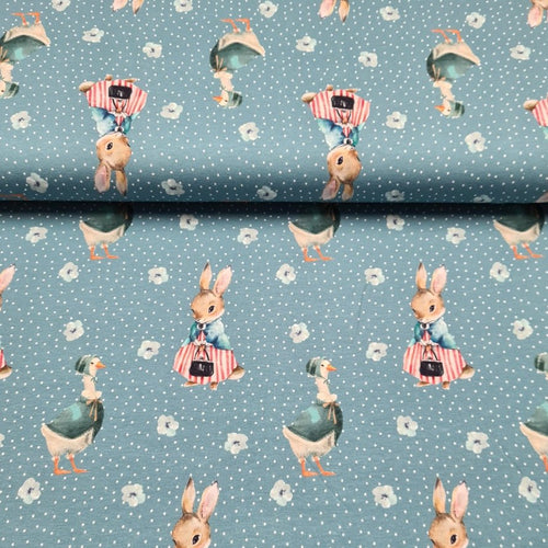 Rabbit - Cotton Jersey - The Fabric Counter