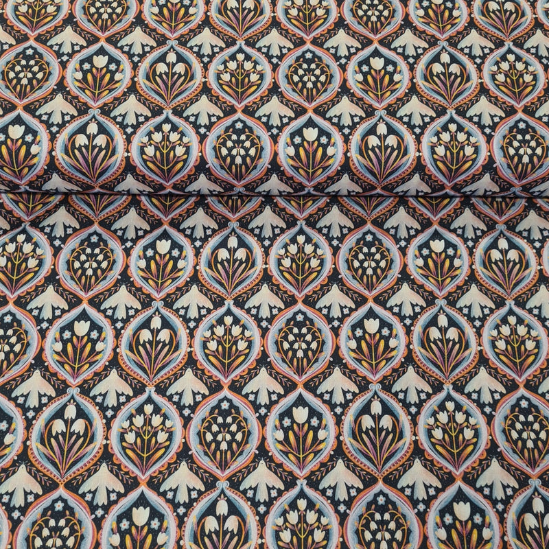 Retro Digital Cotton Print - The Fabric Counter