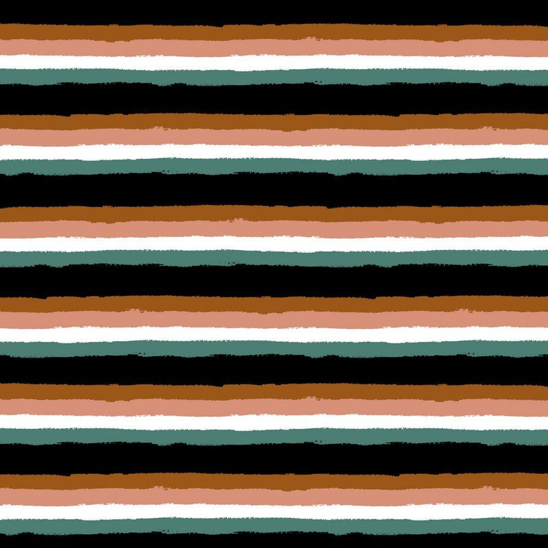 Retro Stripe - Soft Sweat Cotton Jersey - The Fabric Counter