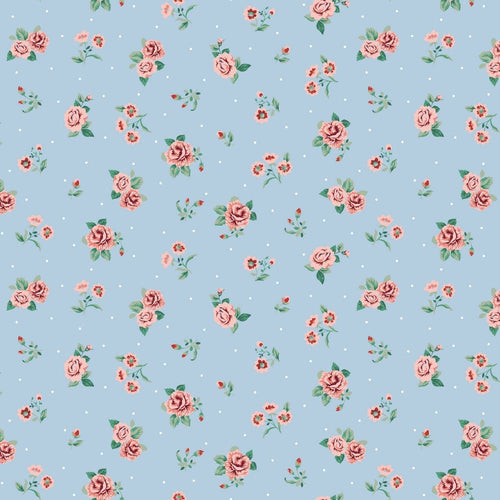 Roses - Soft Sweat GOTS Organic Cotton Jersey - The Fabric Counter
