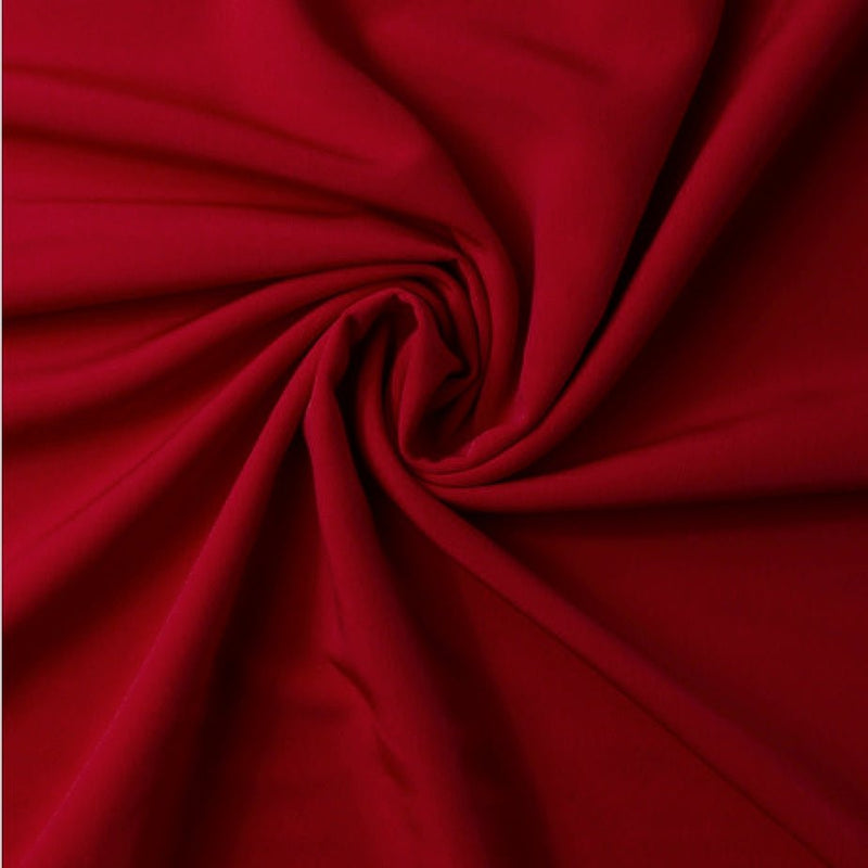 Scuba Crepe - Deep Red - The Fabric Counter
