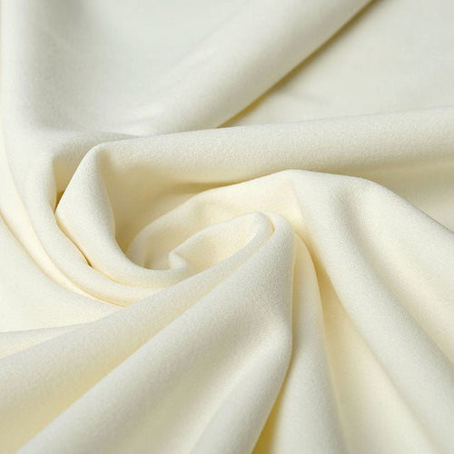 Scuba Crepe - Ivory / Cream - The Fabric Counter