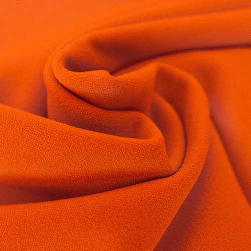Scuba Crepe - Orange - The Fabric Counter