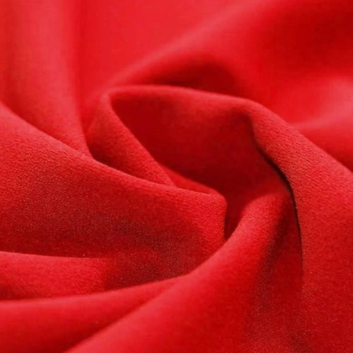 Scuba Crepe - Red - The Fabric Counter