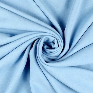 Scuba Crepe - Sky Blue - The Fabric Counter