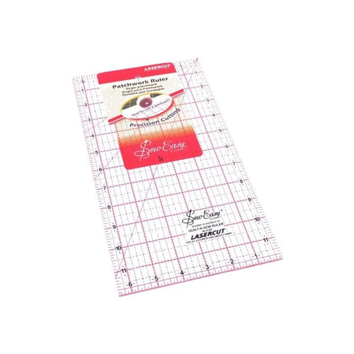 Sew Easy Patchwork Ruler - 12" x 6.5" - The Fabric Counter