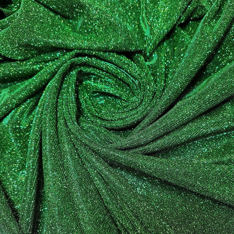 Shimmer Glitter Jersey - Green (Col 21) - The Fabric Counter