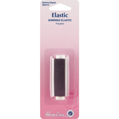 Shirring Elastic - Black - The Fabric Counter