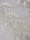 Sinead Embroidered Lace - Ivory - The Fabric Counter