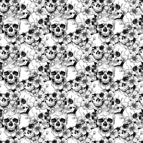 Skull - GOTS Organic Cotton Jersey - The Fabric Counter