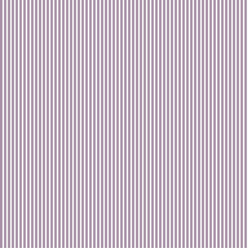 Small Stripe Cotton Print - Lilac - The Fabric Counter