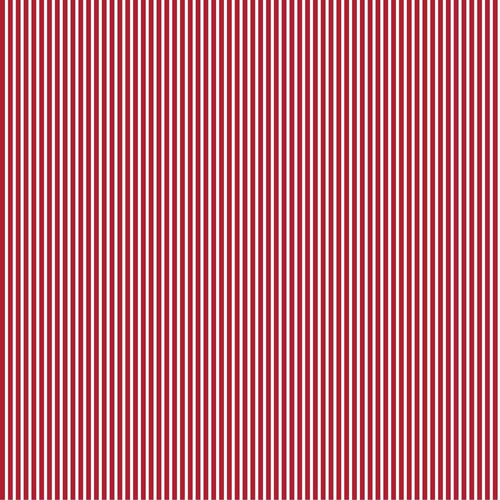 Small Stripe Cotton Print - Red - The Fabric Counter