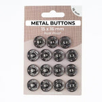 Snap Fastners - Gunmetal - The Fabric Counter