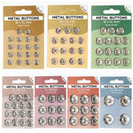 Snap Fastners - Silver - The Fabric Counter