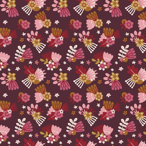 Soft Sweat Cotton Jersey - Flower - The Fabric Counter
