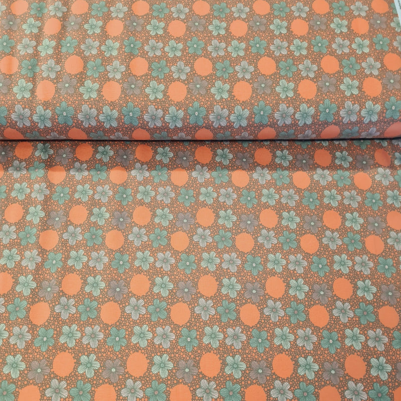 Spot & Floral - Jersey - The Fabric Counter