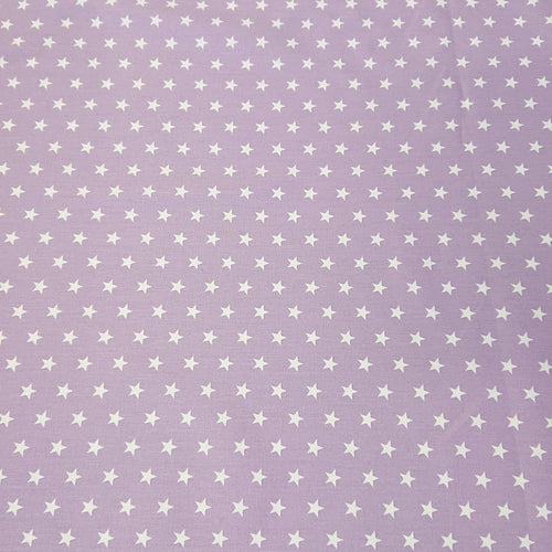 Star Cotton Print - Lilac - The Fabric Counter